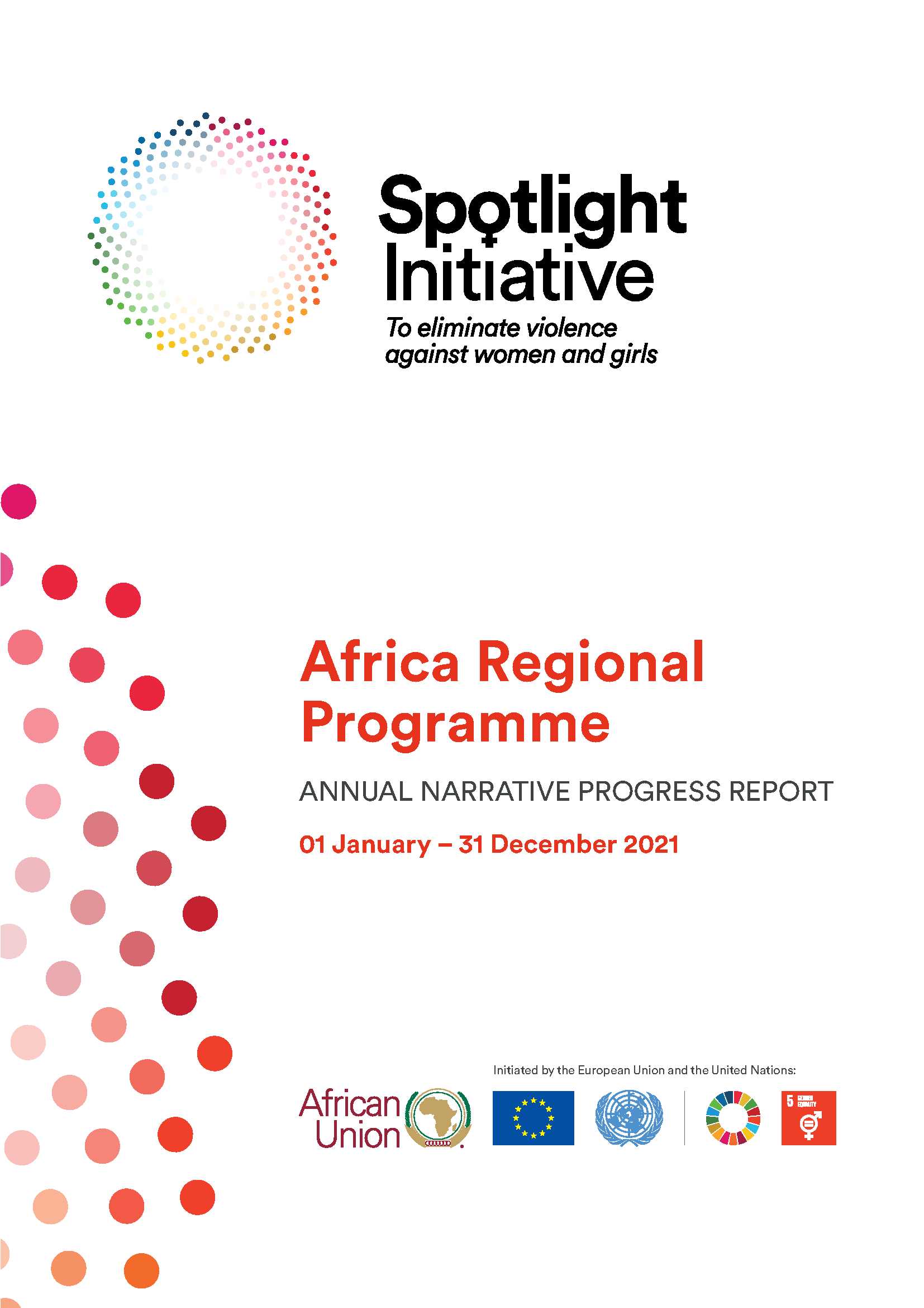 Africa Regional Programme Annual Narrative Progress Report 2021 ...