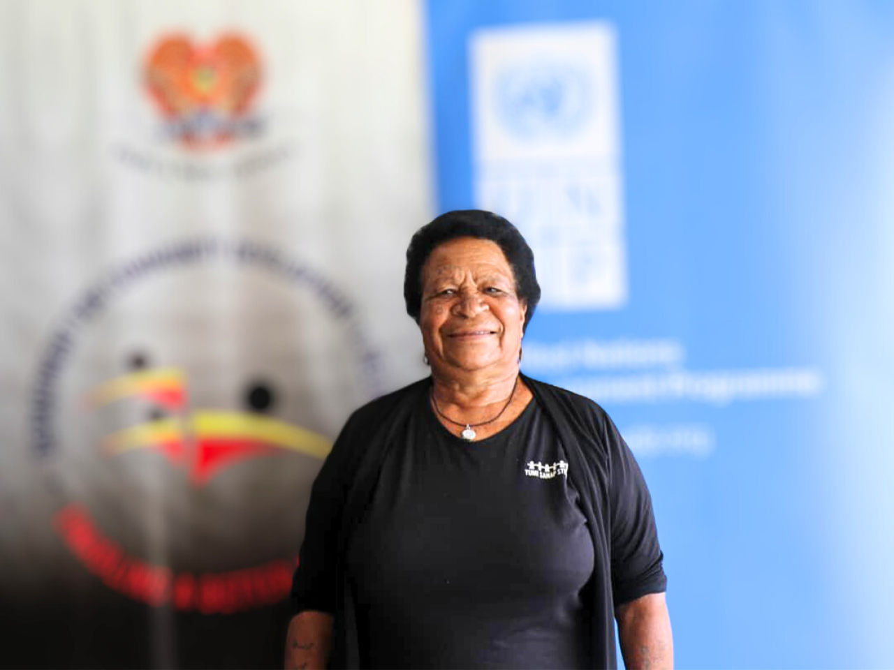 Ms. Angela Apa, President of the Kup Women for Peace group. Photo: Lydia Kaia | UNDP Papua New Guinea