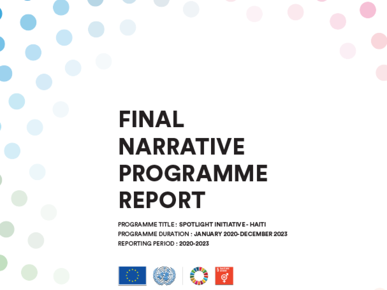 Final Narrative Programme Report 