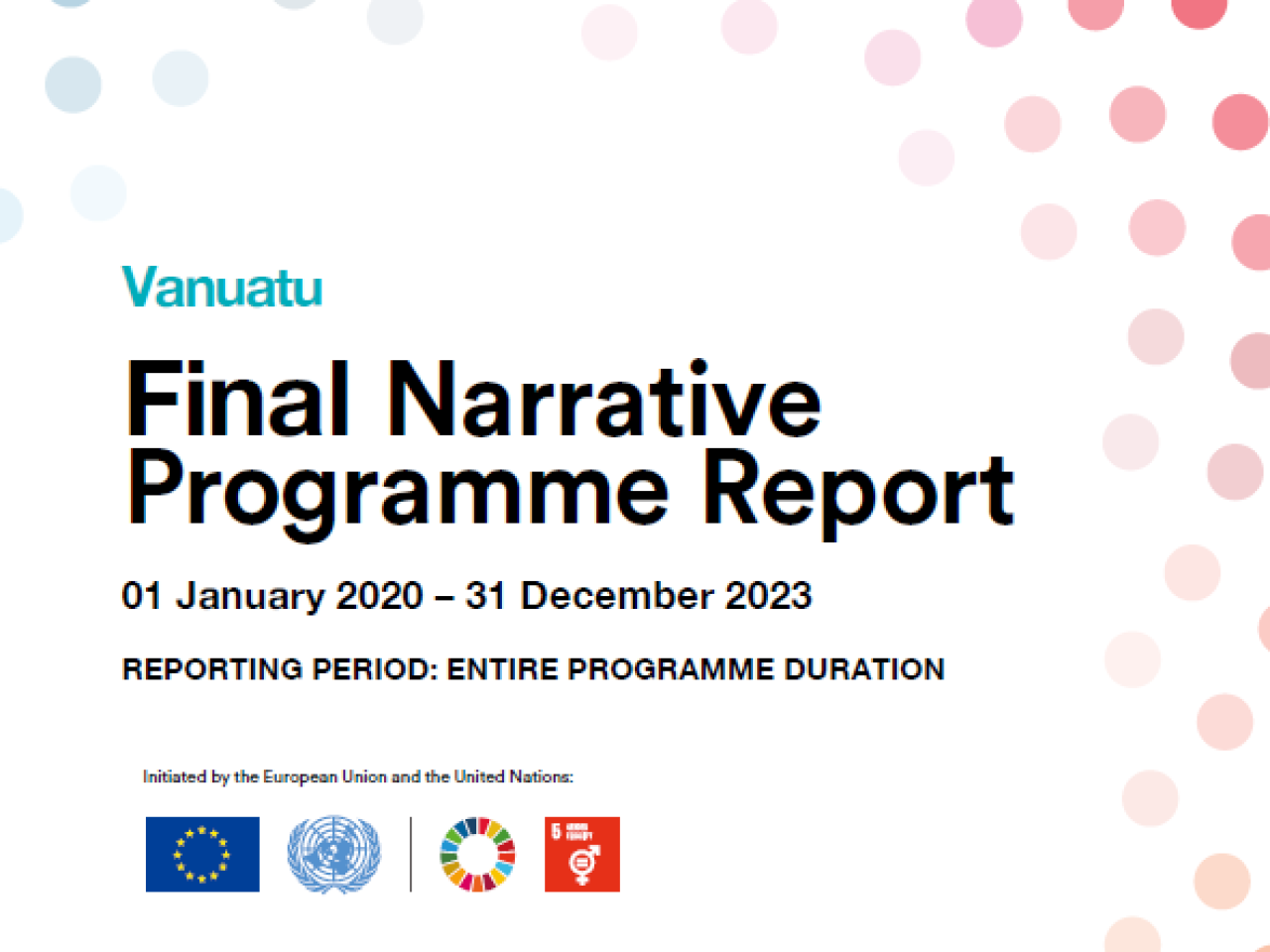 Vanuatu Final Narrative Programme Report