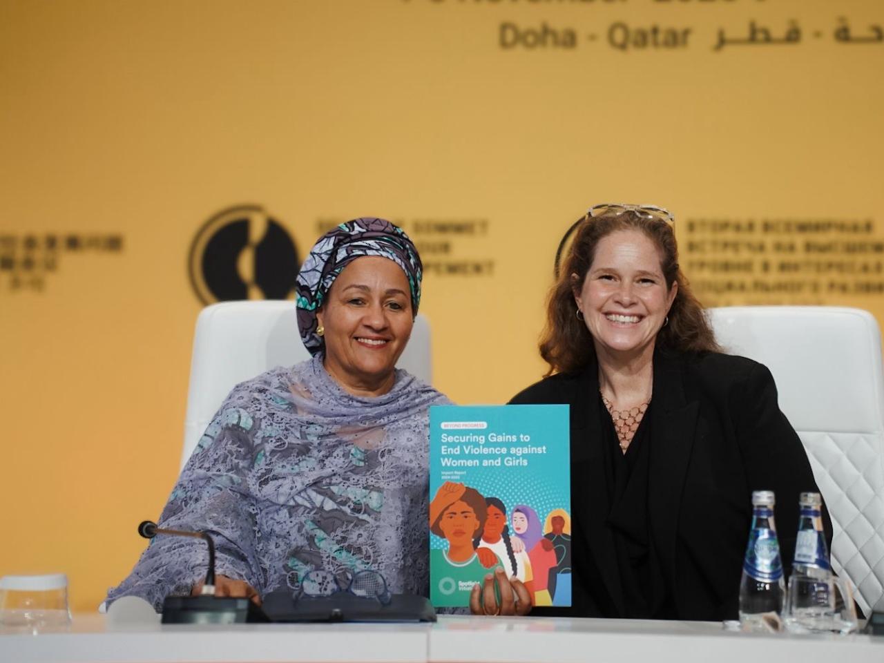 UN DSG Amina J Mohammed and Global Coordinator Erin Kenny