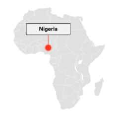 Map image of Nigeria