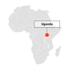 Map of Uganda