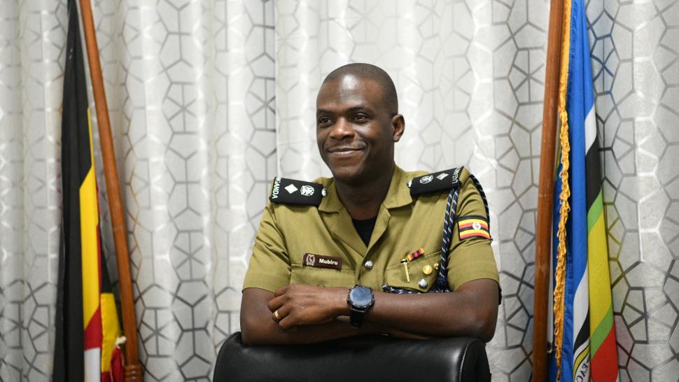 Smiling man in uniform
