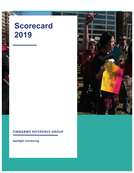 Scorecard 2019. Zimbabwe reference group. Spotlight monitoring.