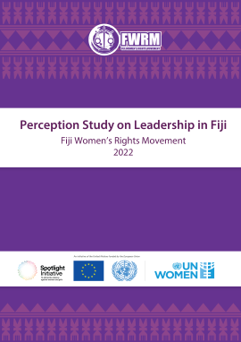 Cover of the publication with the logos of FWRM, UN Women and Spotlight Imitative