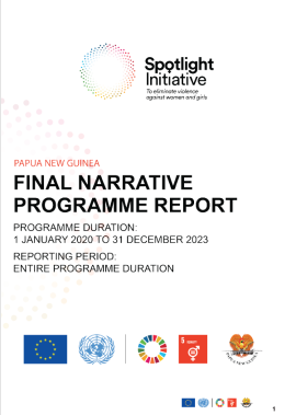 PNG Final Narrative Programme Report