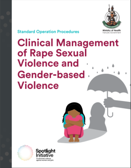 SOP for the clinical management of Sexual and Gender-based Violence, Cover